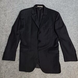 Vintage Burberry London 100% Wool Sport Coat Blazer Jacket 52 USA Made Union